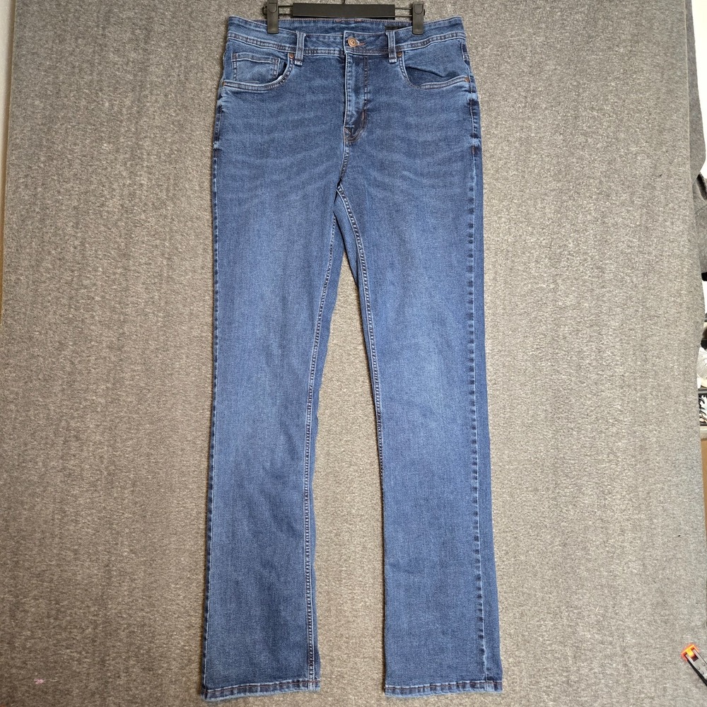 The Perfect‎ Jean Bootcut Jeans Mens 34x36 Blue Stretch TPJ Denim